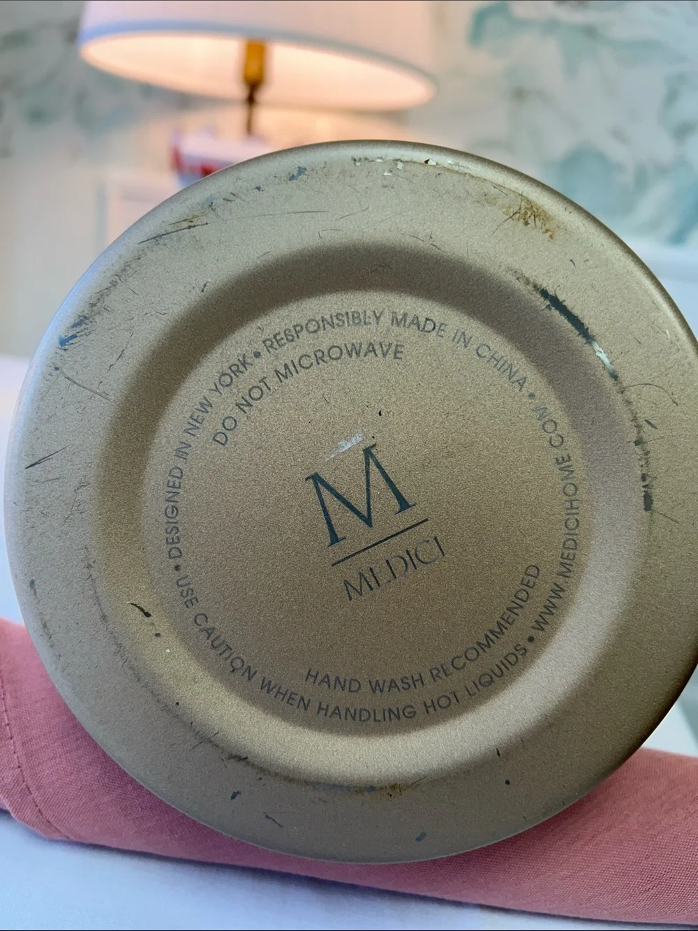 Metallic Gold Vacuum Carafe - Medici Brand